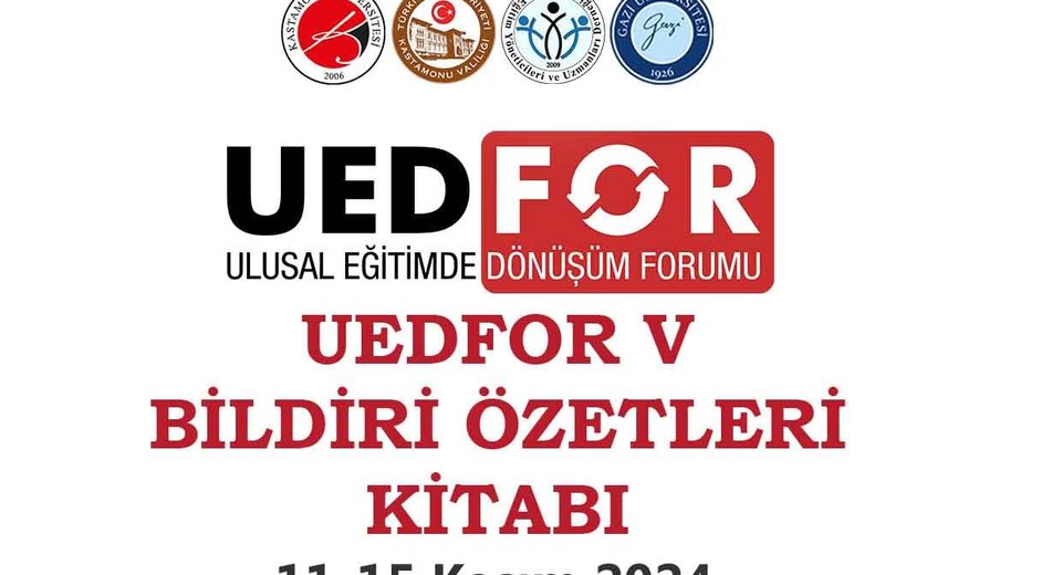 UEDFOR V Bildiri Özetleri Kitabı